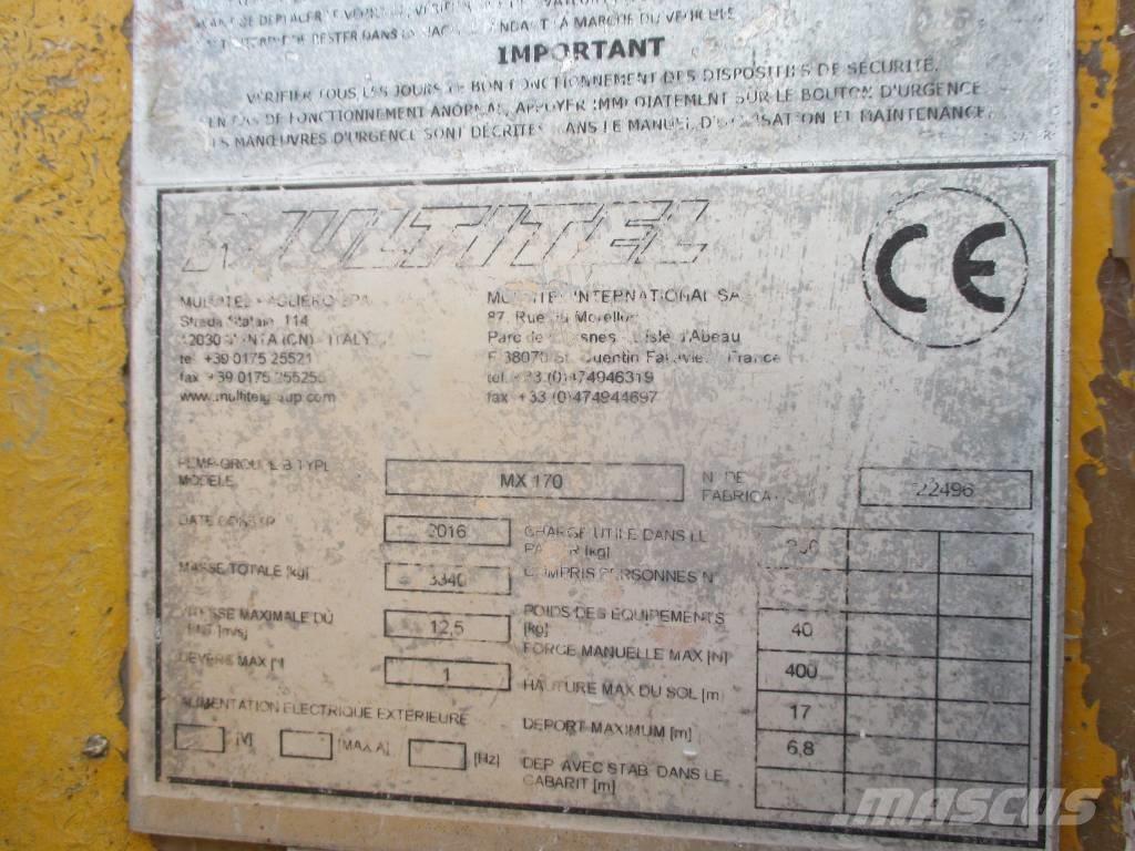 Multitel MX 170 Auto hoogwerkers