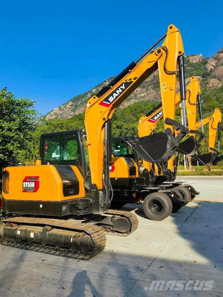 Sany sy55u Minigraafmachines < 7t