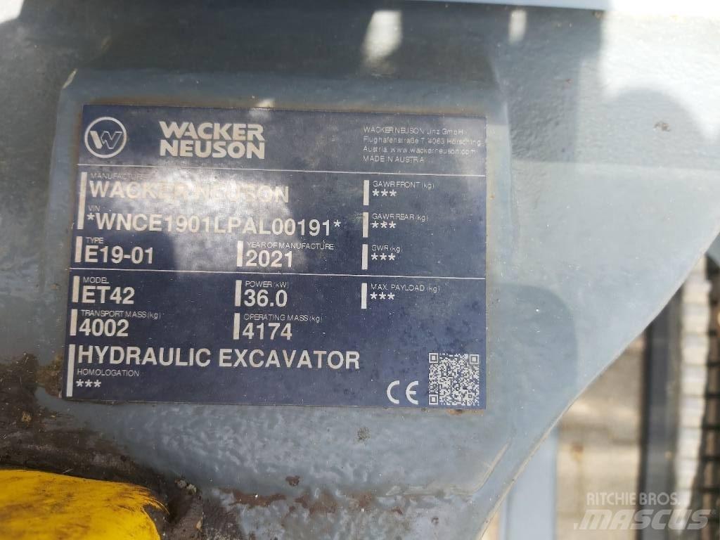 Wacker Neuson ET42 Rupsgraafmachines