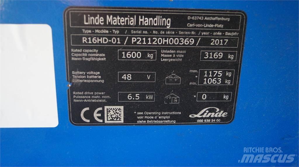 Linde R16HD Reachtruck voor hoog niveau