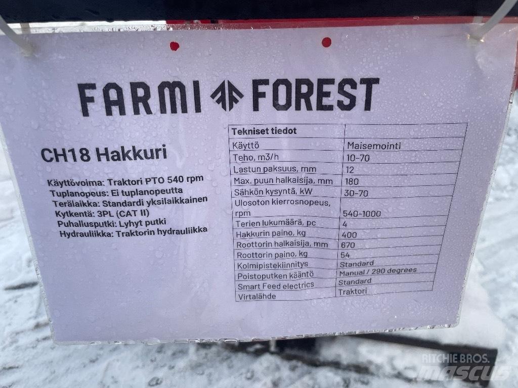 Farmi Forest CH18 Houtversnipperaars