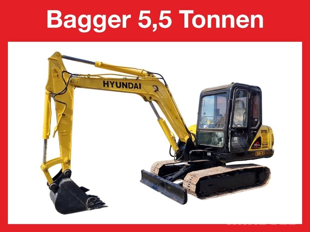 Hyundai R 155-7 Minigraafmachines < 7t