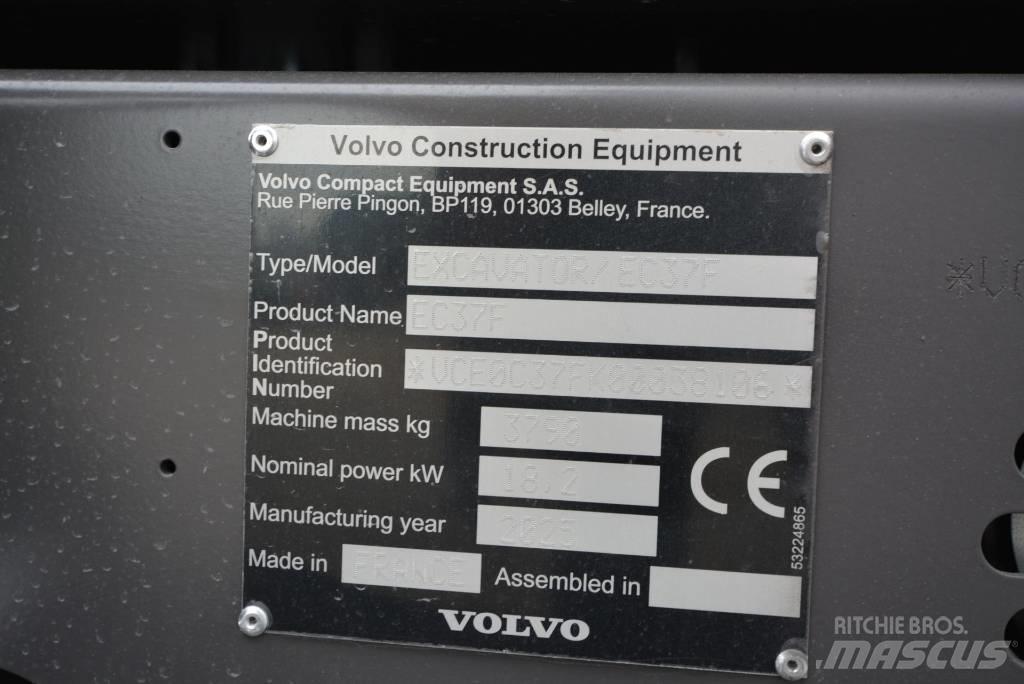 Volvo EC 37 F Aircon Minigraafmachines < 7t
