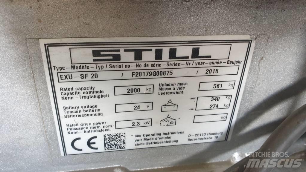 Still EXU-SF 20 Meerij pallettruck met platform
