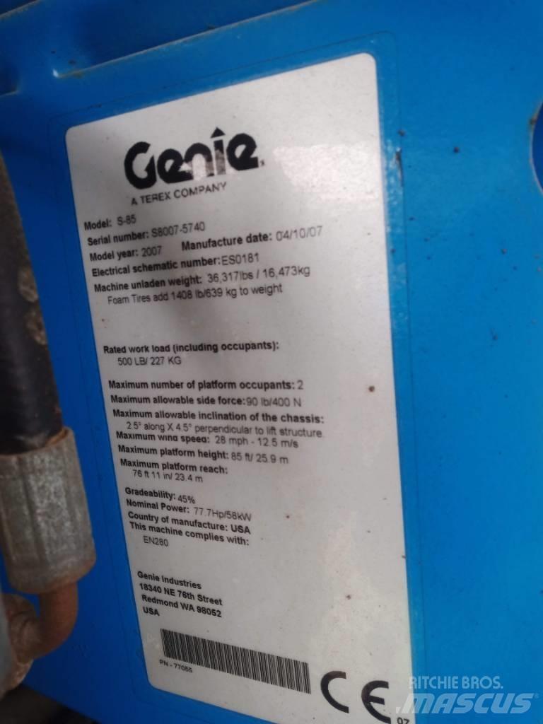 Genie S 85 Telescoophoogwerkers