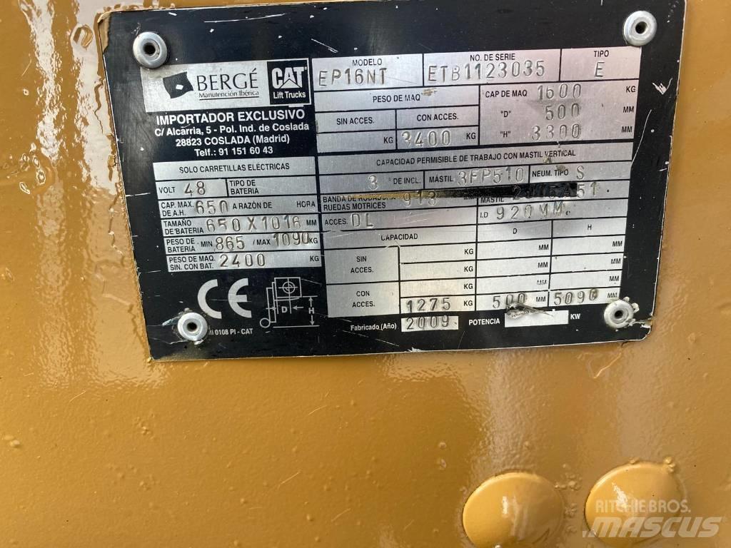 CAT EP 16 NT Elektrische heftrucks