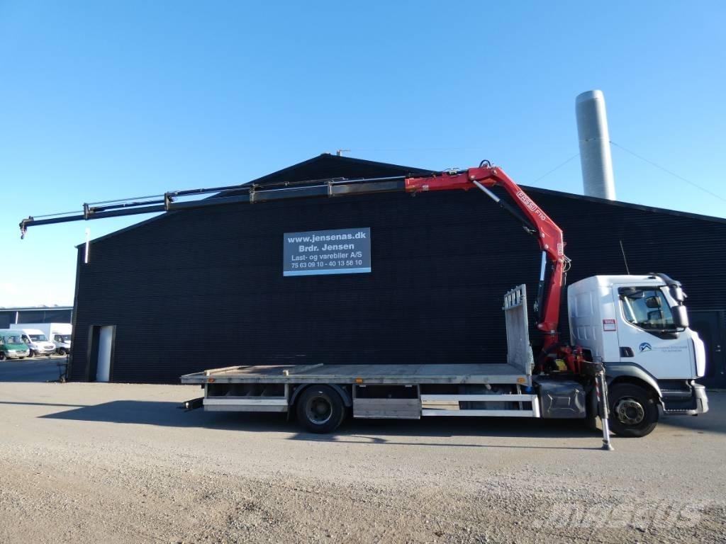 Renault D Vlakke laadvloer met kraan
