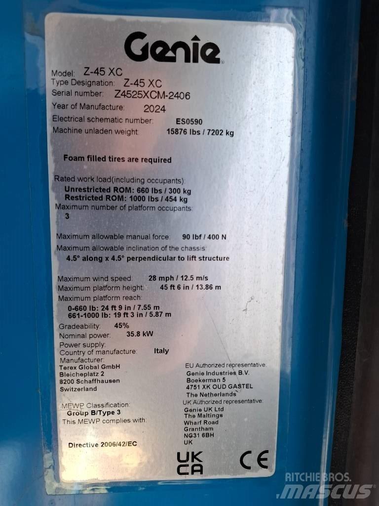 Genie Z 45 Knikarmhoogwerkers