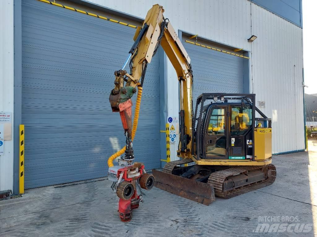 CAT 308E Graafmachines voor de bosbouw