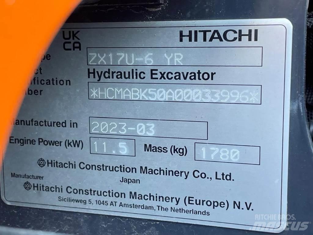 Hitachi ZX17U Minigraafmachines < 7t