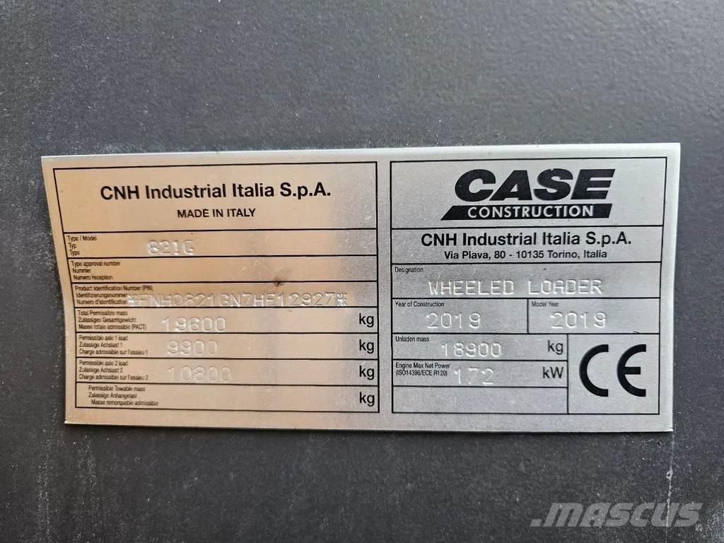 CASE 821G Wielladers