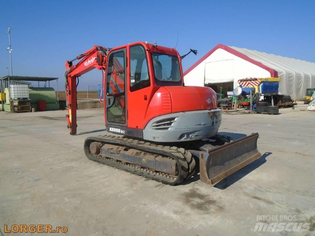 Kubota KX 080-3 Rupsgraafmachines