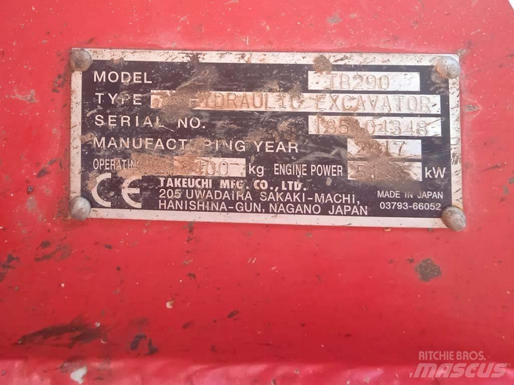 Takeuchi TB290 Minigraafmachines < 7t