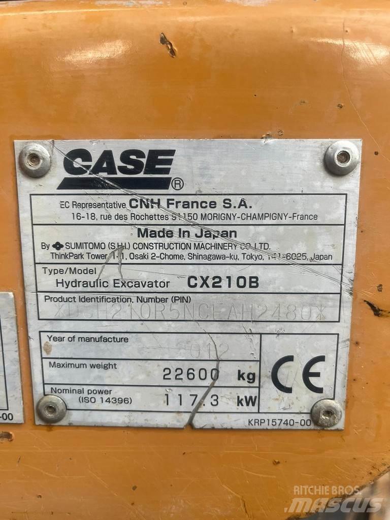 CASE CX210B Rupsgraafmachines