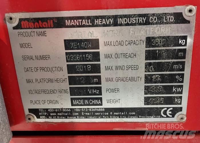 Mantall XE140W Schaarhoogwerkers