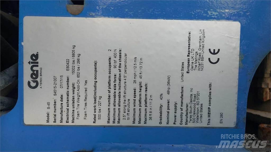 Genie S45G Telescoophoogwerkers