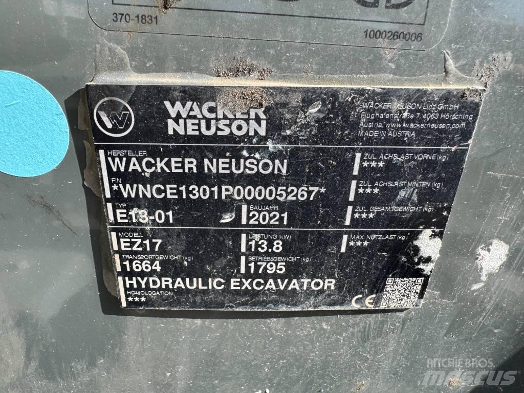 Wacker Neuson EZ17 Rupsgraafmachines