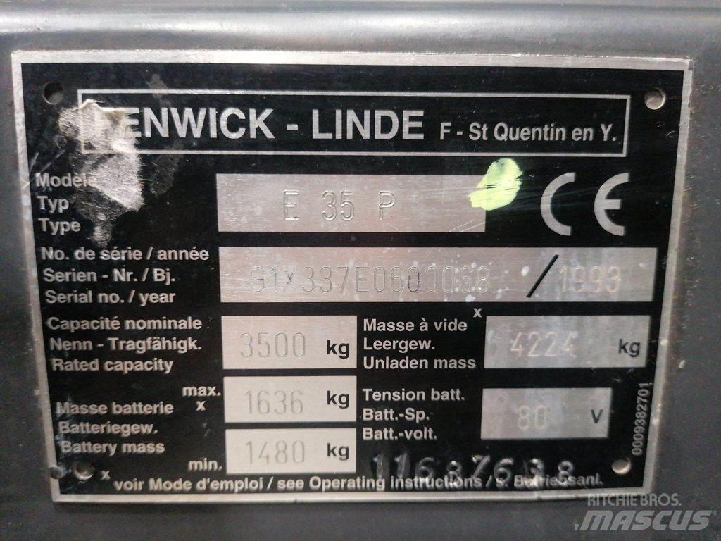 Linde E35P Elektrische heftrucks