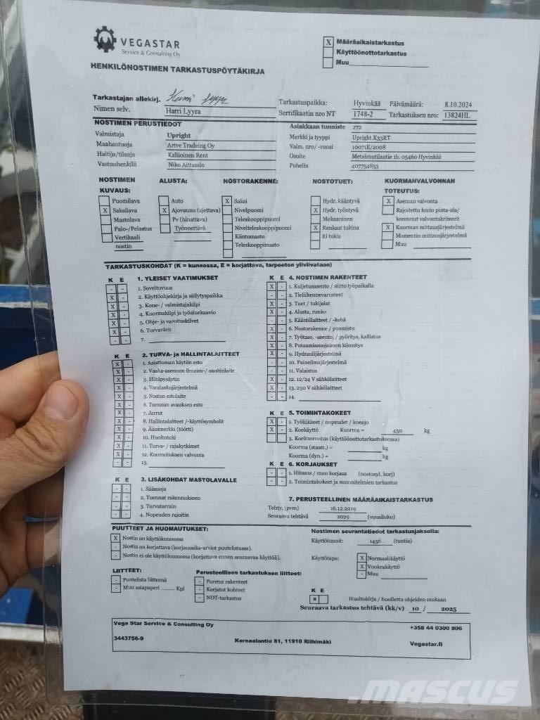 UpRight X33RT Schaarhoogwerkers