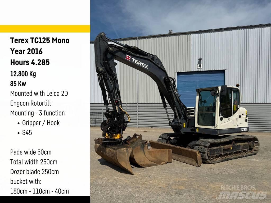 Terex Ecotec TC125 Midigraafmachines 7t - 12t