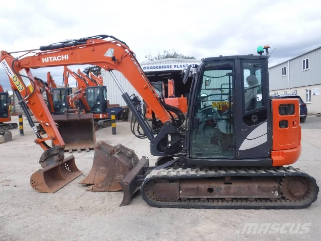Hitachi ZX 85 US B-6 Midigraafmachines 7t - 12t