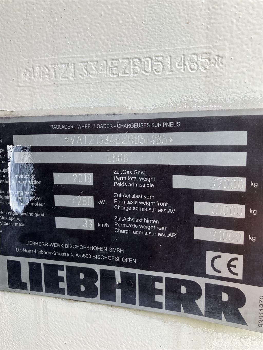 Liebherr L586 Xpower Wielladers