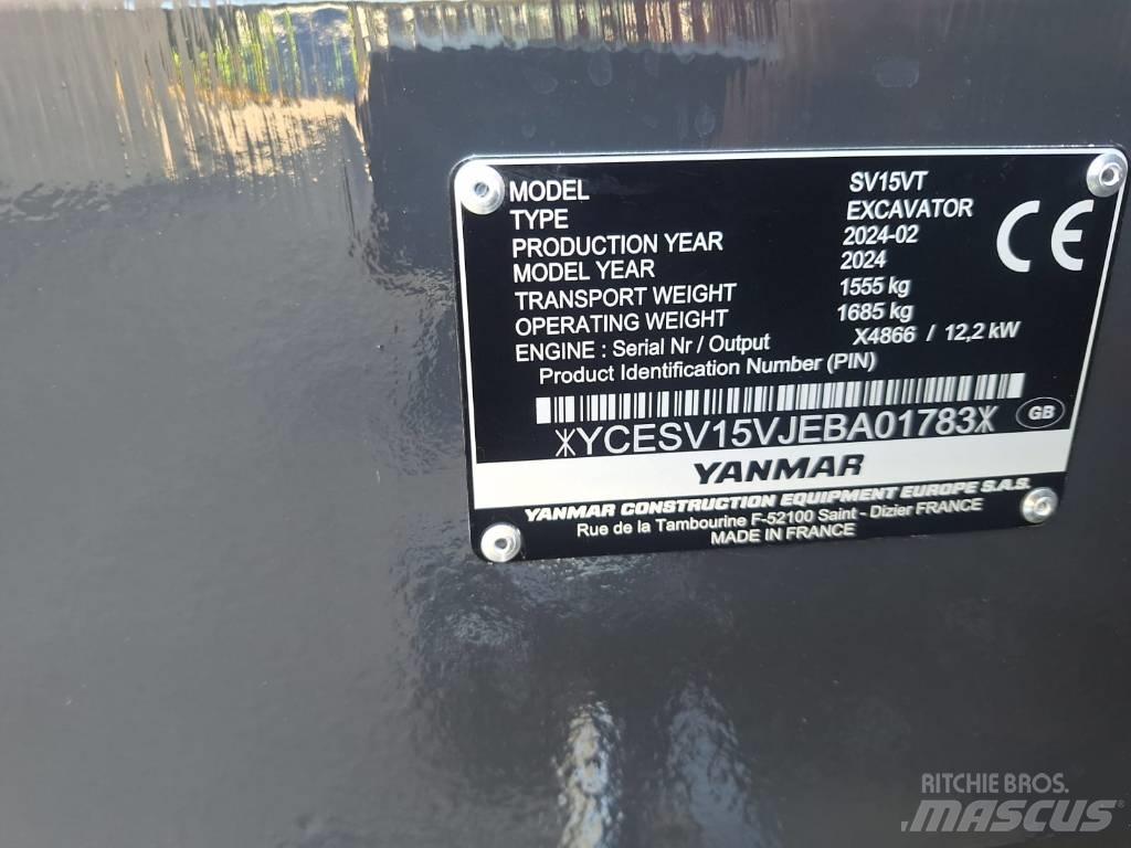 Yanmar SV 15 Minigraafmachines < 7t