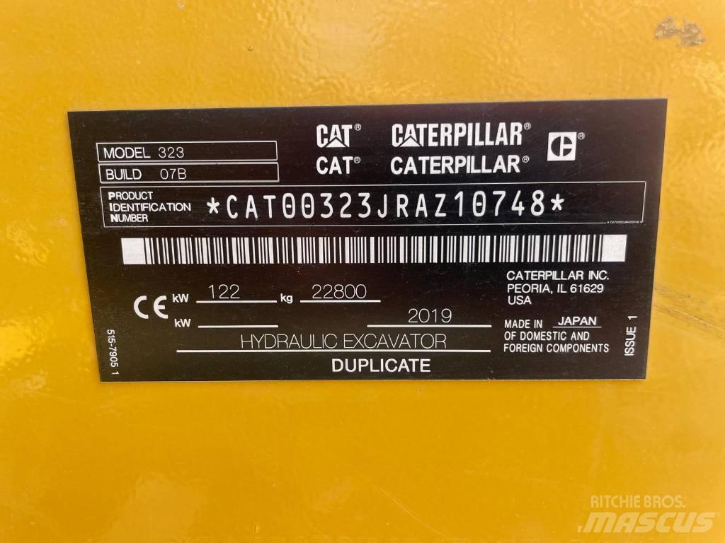CAT 323NG Rupsgraafmachines