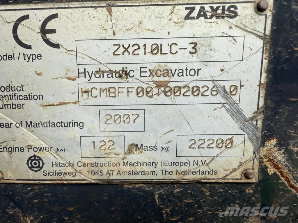 Hitachi ZX 210 LC-3 Rupsgraafmachines