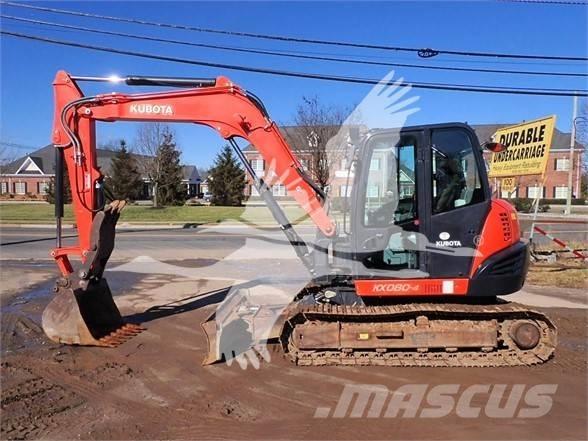 Kubota KX080-4 Rupsgraafmachines
