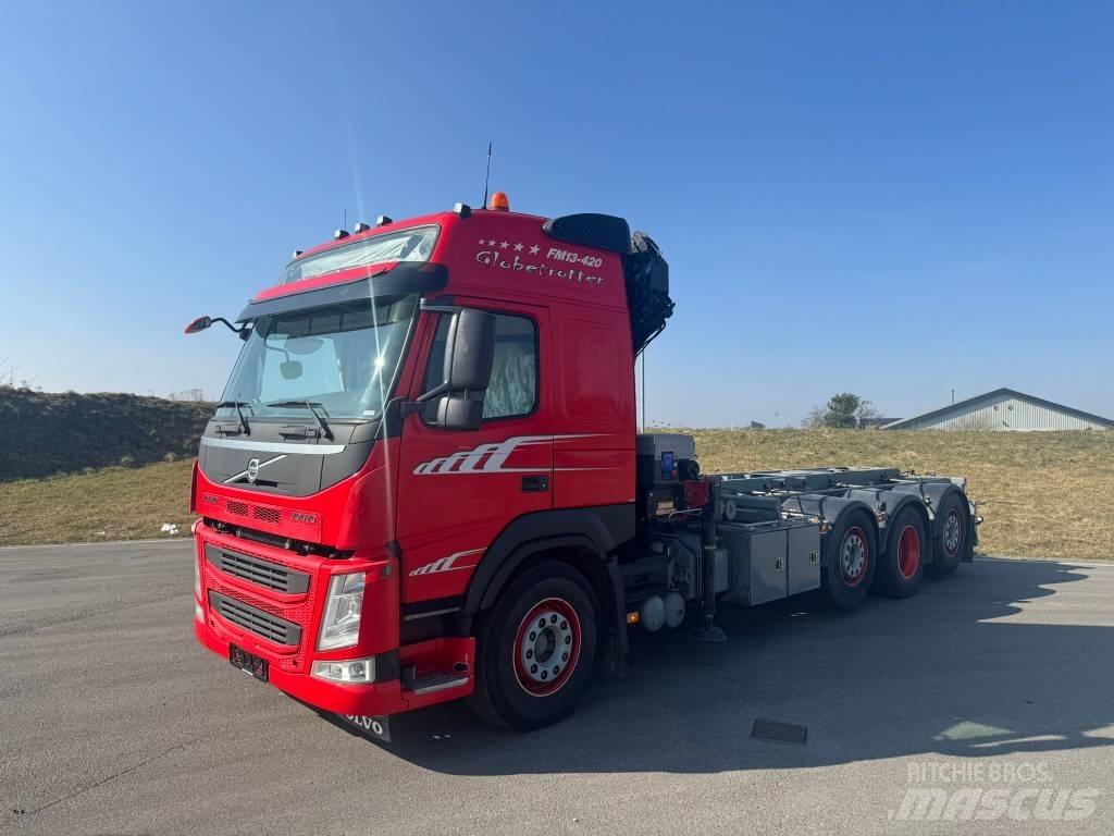Volvo FM 420 Containertrucks met kabelsysteem