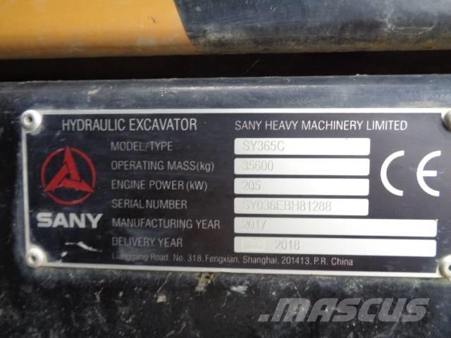 Sany SY 365 C Rupsgraafmachines