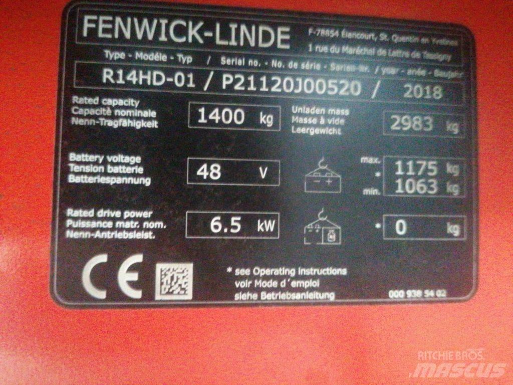 Linde R14HD Reachtruck voor hoog niveau