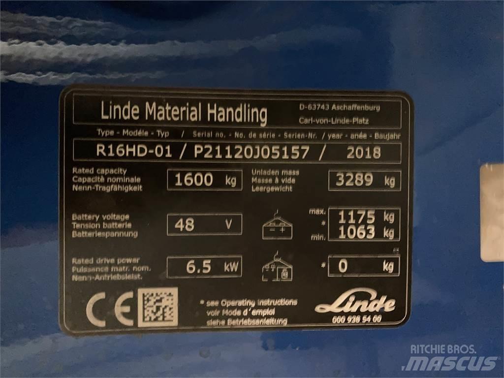 Linde R16HD Reachtruck voor hoog niveau