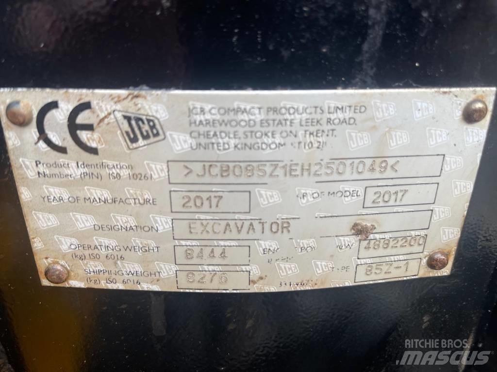 JCB 85 Z Midigraafmachines 7t - 12t