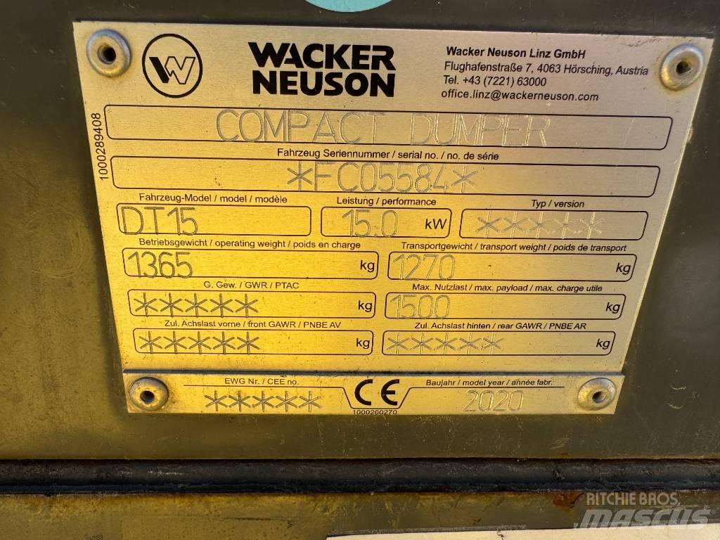 Wacker Neuson DT15 Rupsdumpers