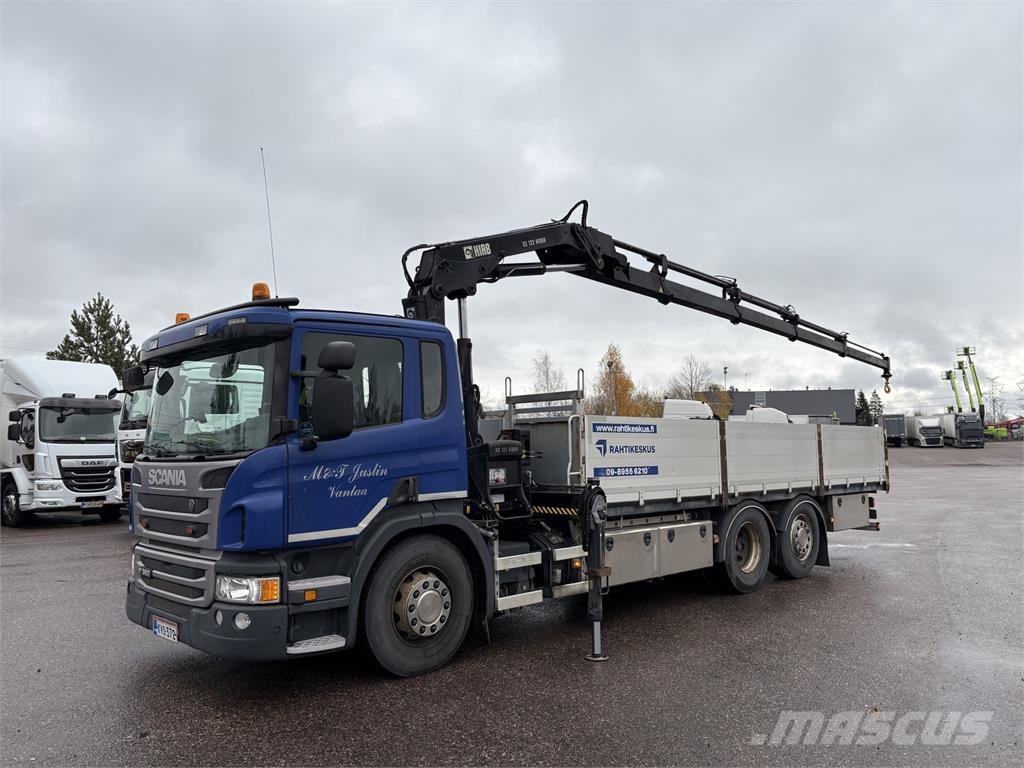Scania P360 6x2*4 Vlakke laadvloer met kraan