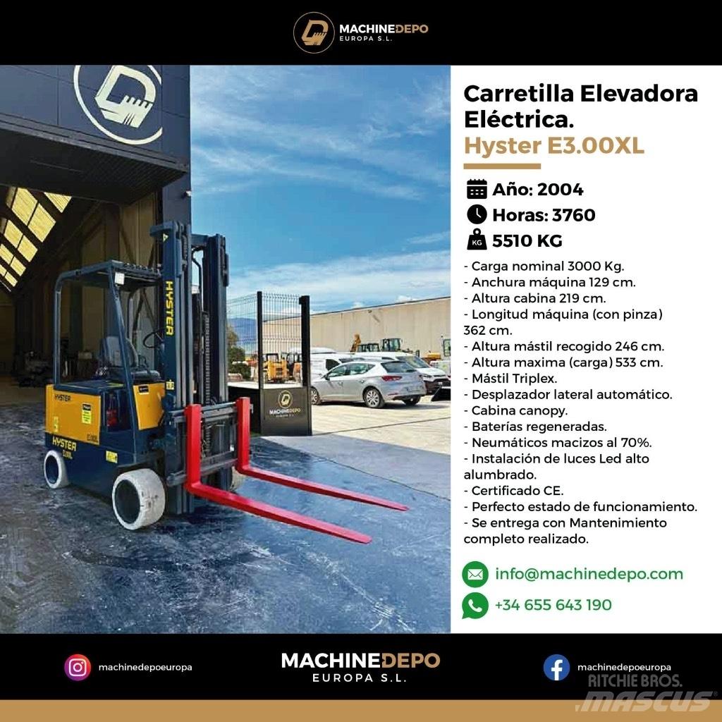 Hyster E3.00XL Elektrische heftrucks