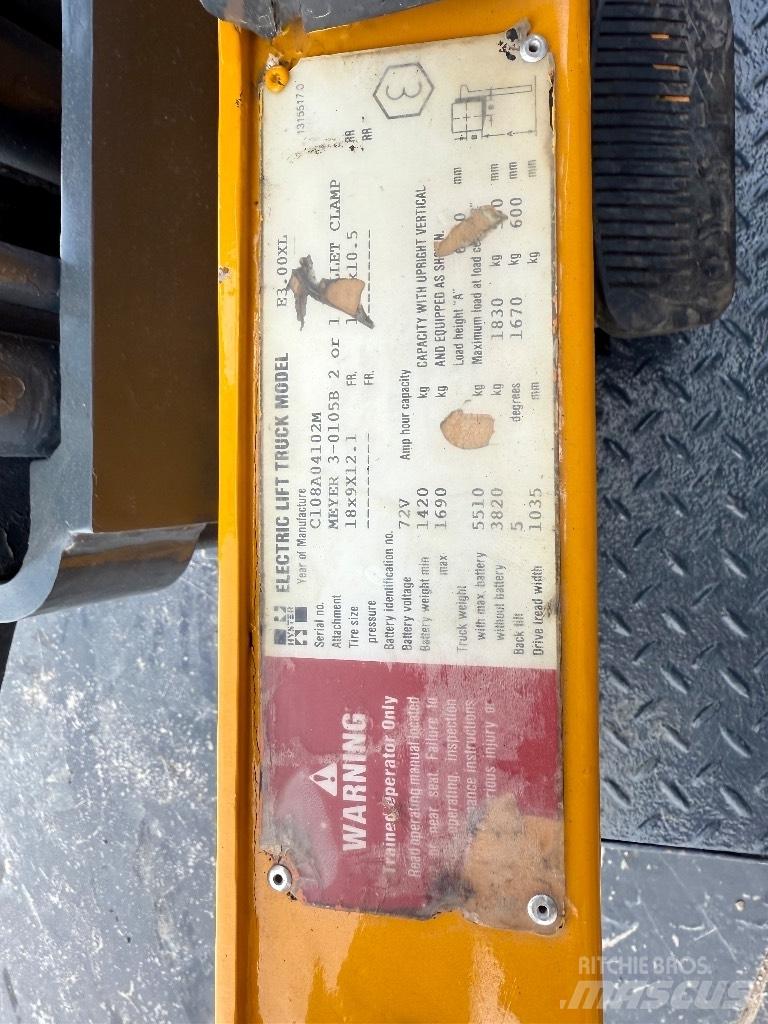 Hyster E3.00XL Elektrische heftrucks