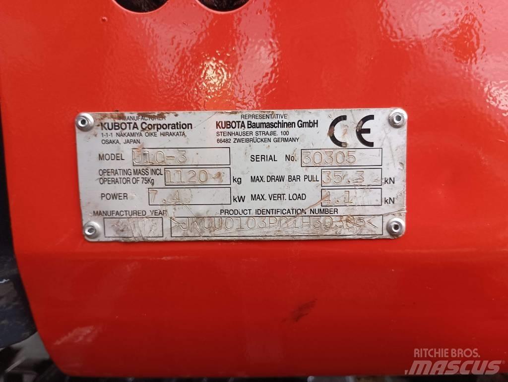 Kubota U 10 Minigraafmachines < 7t