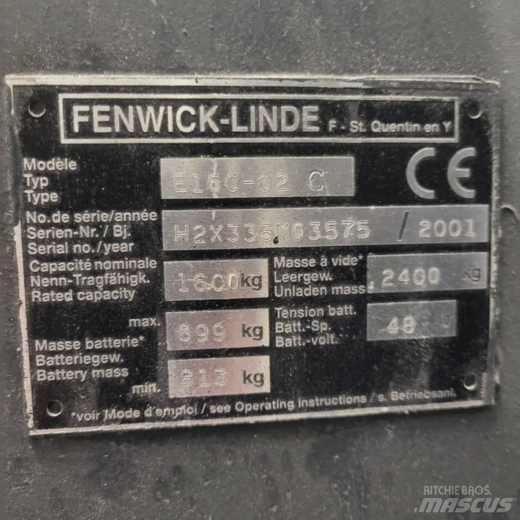 Linde E16C-02 Elektrische heftrucks