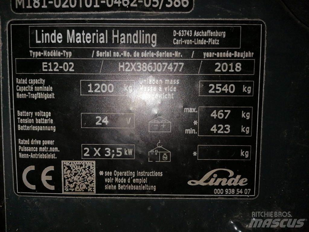 Linde E12-02 Elektrische heftrucks