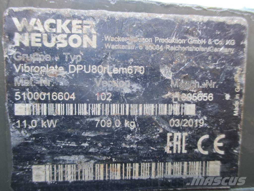 Wacker Neuson DPU 80 Trilmachines