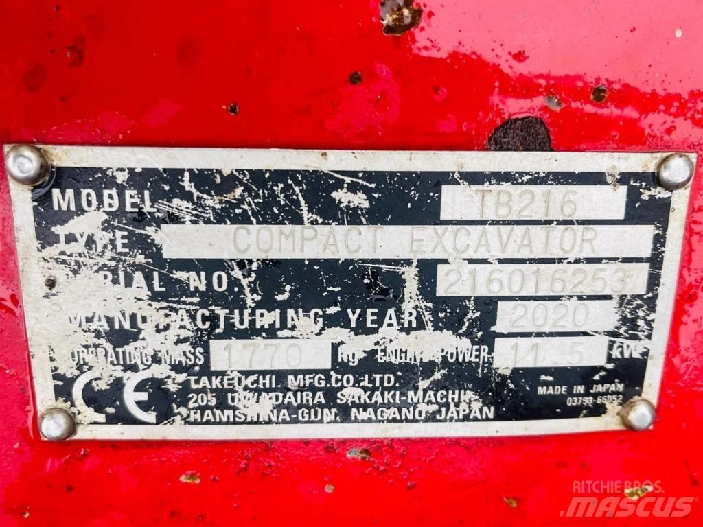 Takeuchi TB 216 Minigraafmachines < 7t