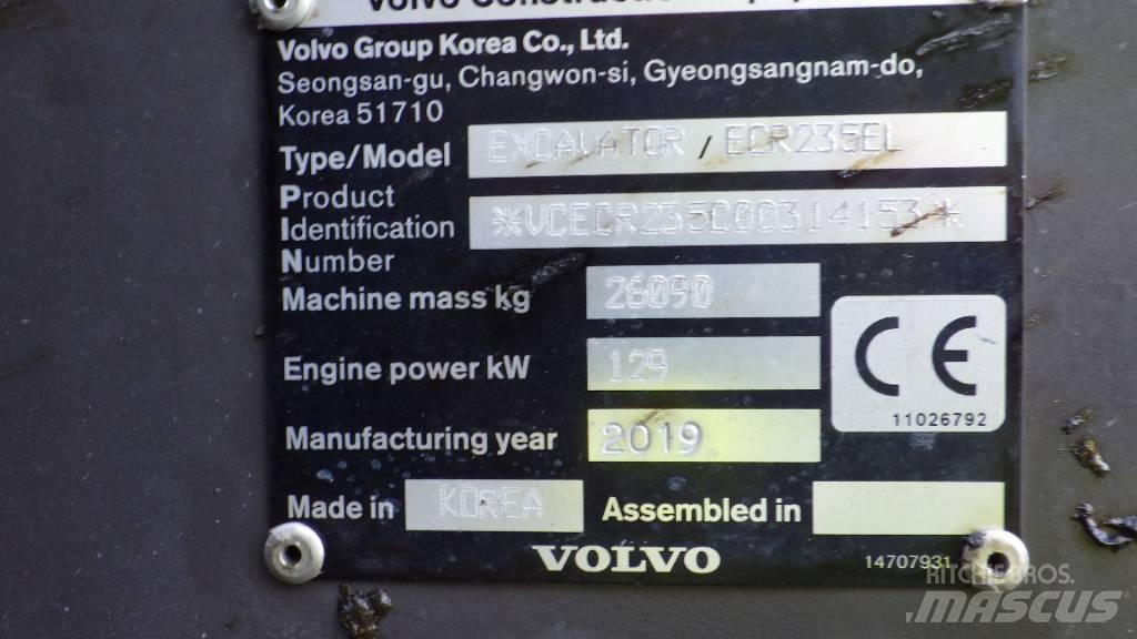Volvo ECR235EL Rupsgraafmachines