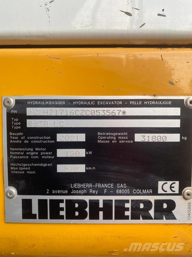 Liebherr R 930 LC Rupsgraafmachines