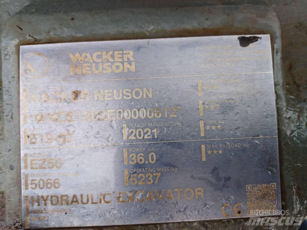 Wacker Neuson EZ50 Rupsgraafmachines