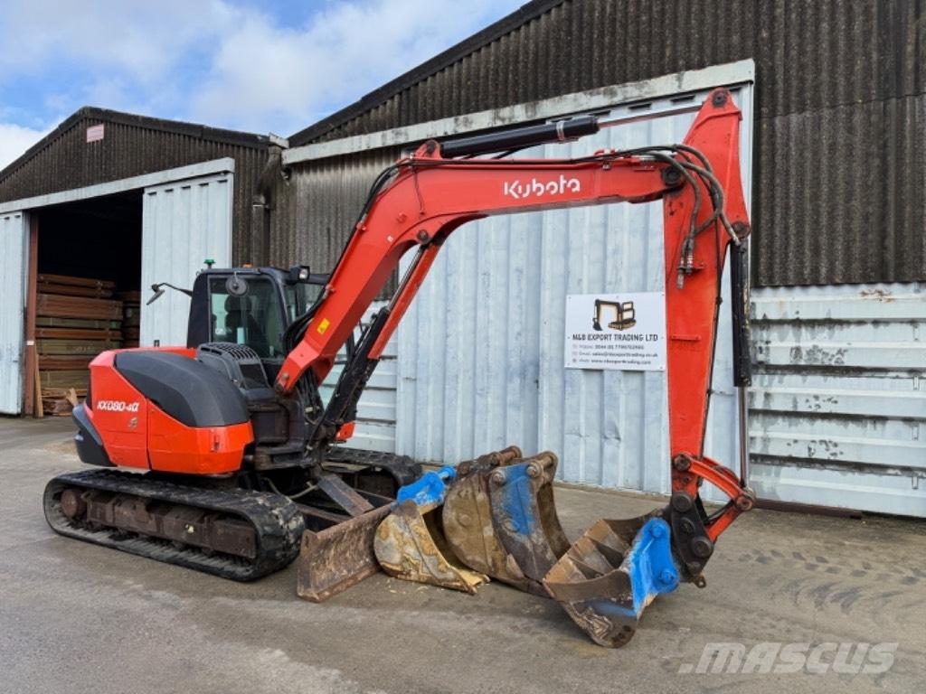Kubota KX 080 Midigraafmachines 7t - 12t