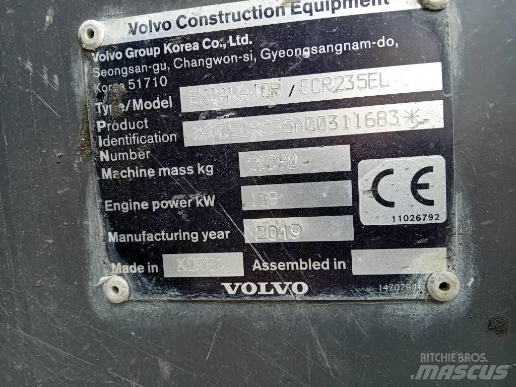 Volvo ECR235EL Rupsgraafmachines