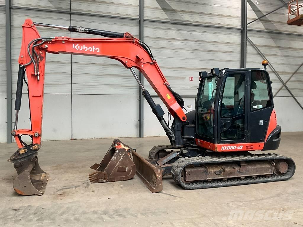 Kubota KX 080-4 A Midigraafmachines 7t - 12t